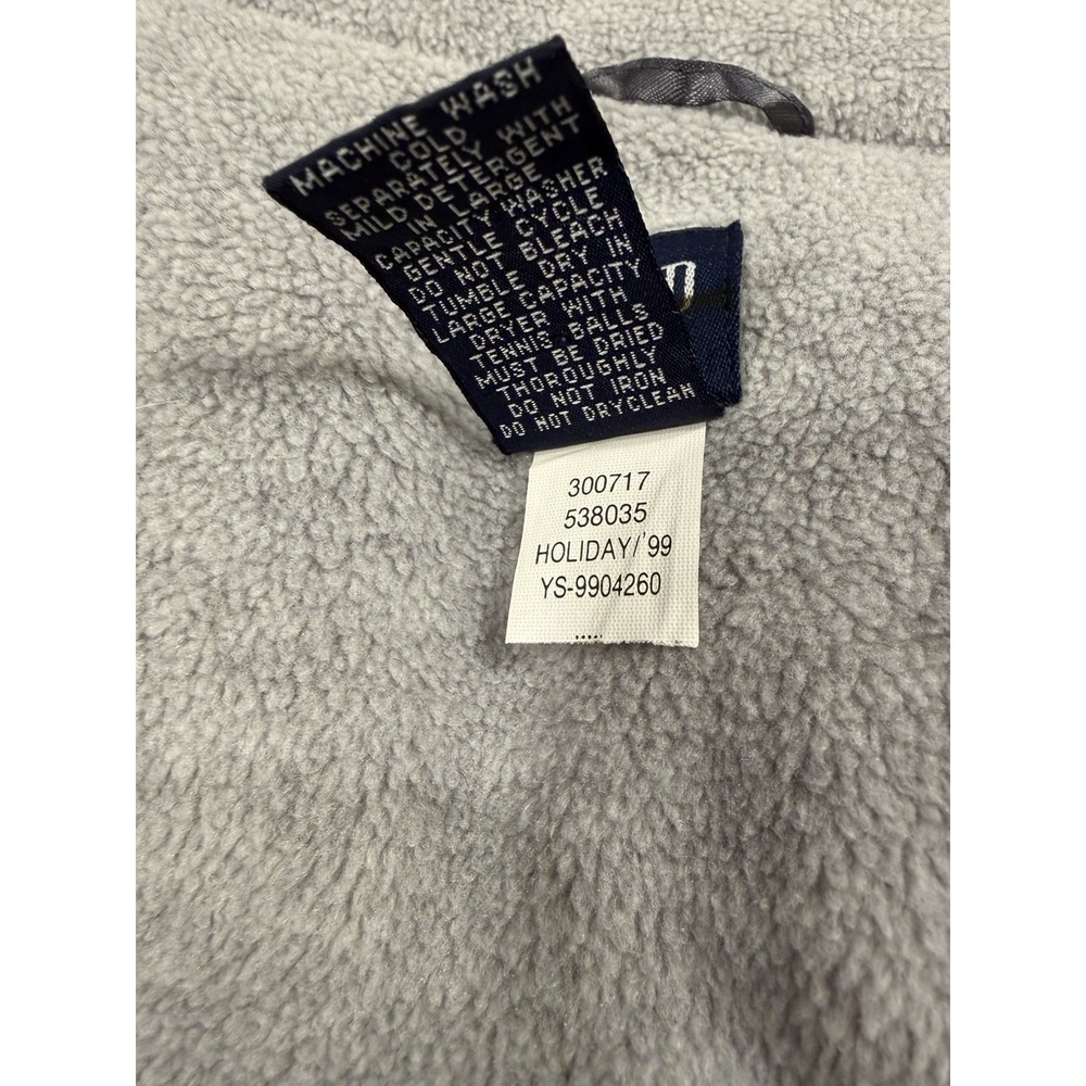 Gap Kids Gray Vintage Down Vest Fleece Lined Size Large Adult Small - Picture 6 of 7